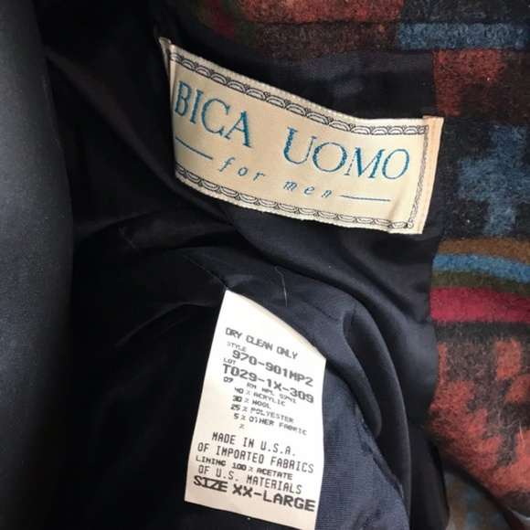 Bica Uomo For Men Tribal Boho Western Blazer - Picture 5 of 5